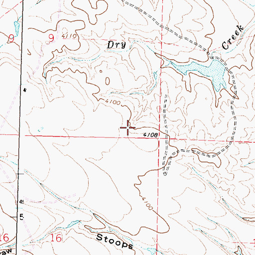 Topographic Map of Turner and Swan Reservoir, WY