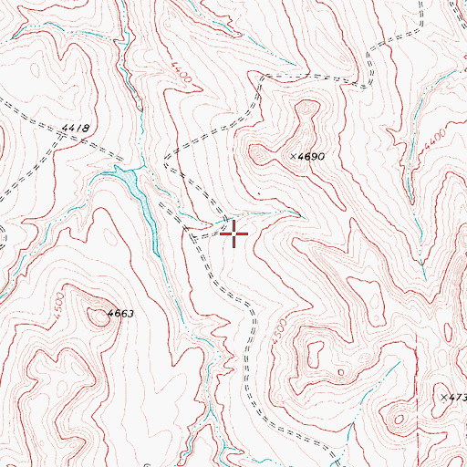 Topographic Map of Big Boy Dam, WY