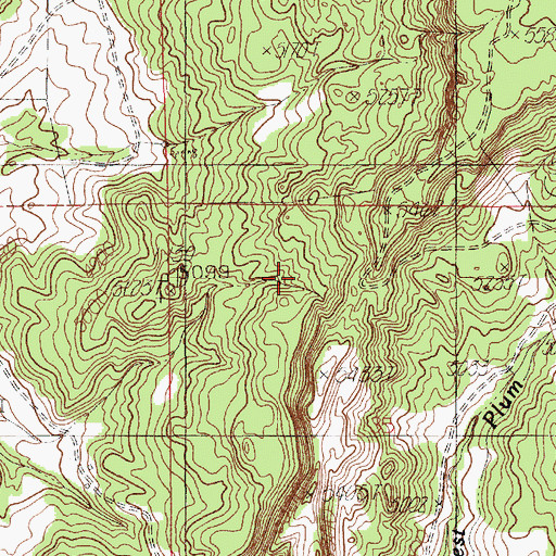 Topographic Map of V E Lissolo Reservoir, WY