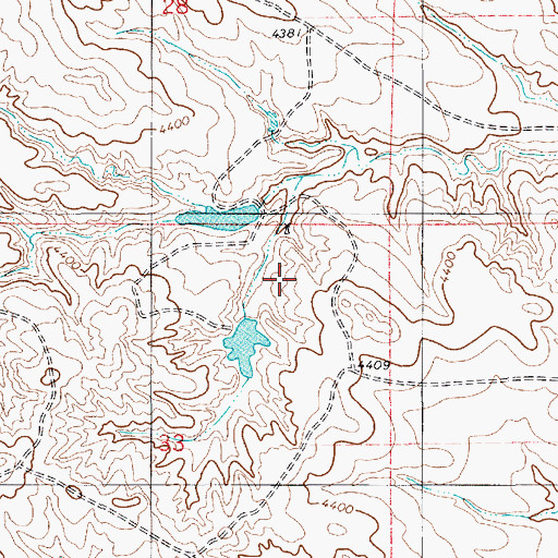 Topographic Map of O Brien Number 1 Dam, WY
