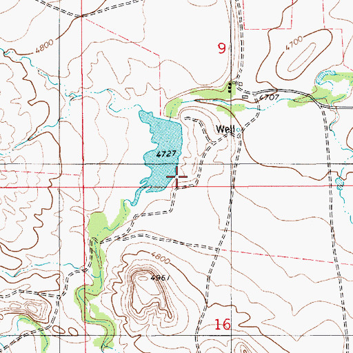 Topographic Map of Magoon Number 1 Dam, WY
