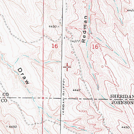 Topographic Map of Green Cabin Number 3 Reservoir, WY