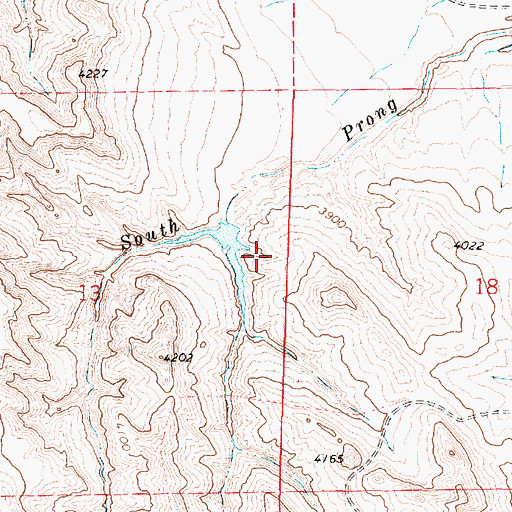 Topographic Map of Puffball Dam, WY