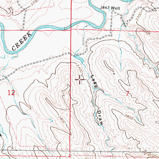 Topographic Map of Cultra Reservoir, WY