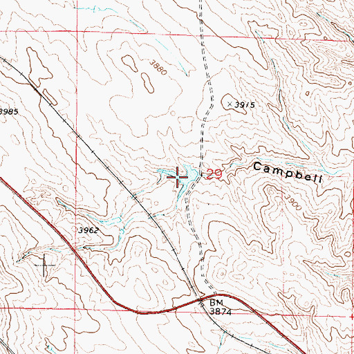 Topographic Map of Weller Reservoir, WY