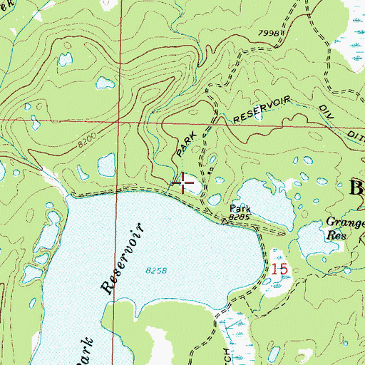 Topographic Map of Colorado Colony Ditch Company Reservoir Number 6, WY