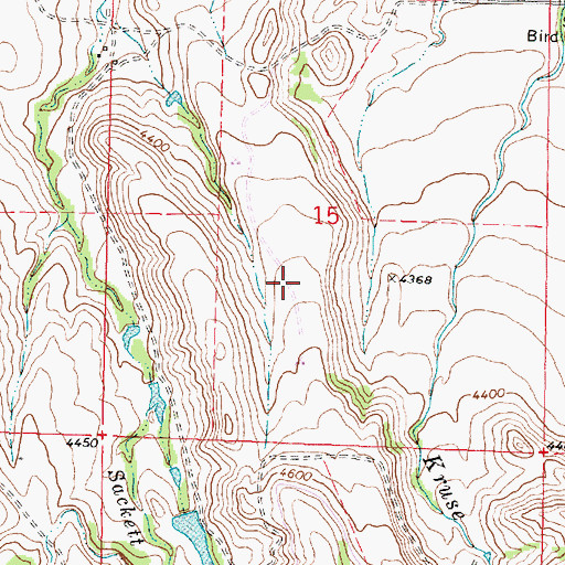 Topographic Map of Allen Reservoir, WY
