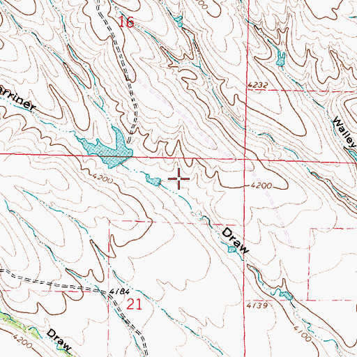 Topographic Map of Warriner Number 2 Dam, WY