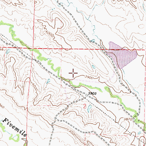 Topographic Map of Dzendolet Reservoir, WY