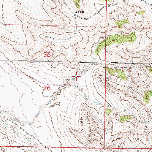 Topographic Map of Hape Reservoir, WY