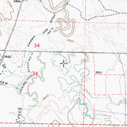 Topographic Map of Burgass Reservoir Number 2, WY