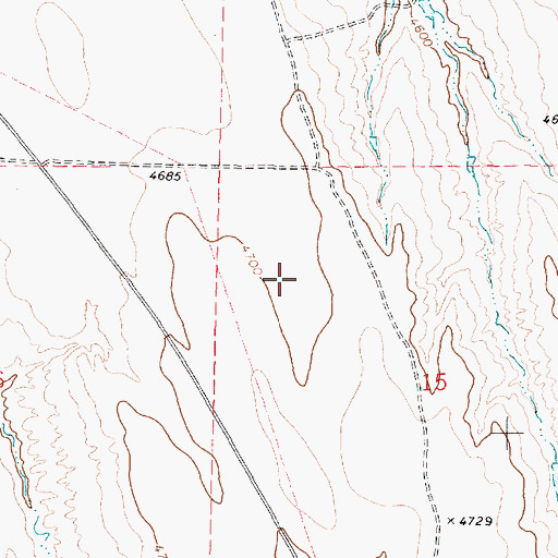 Topographic Map of Murphy Reservoir, WY
