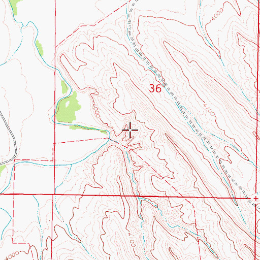 Topographic Map of Hoffman Reservoir, WY
