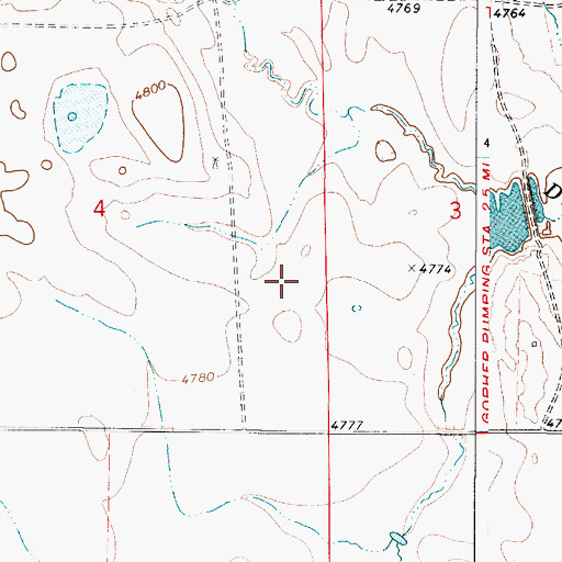 Topographic Map of Stuart Dam, WY