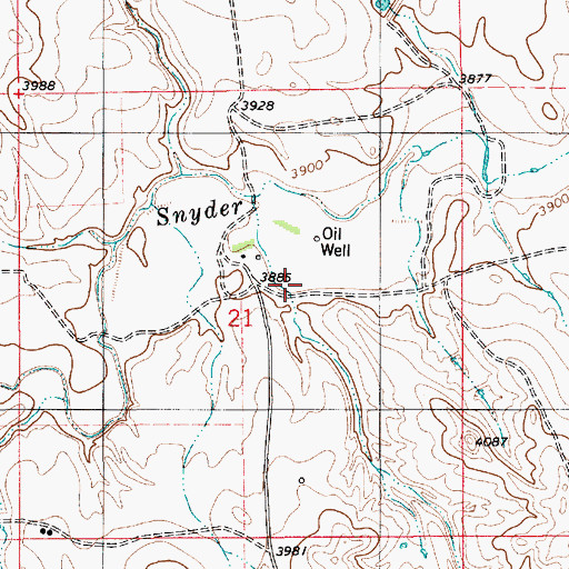 Topographic Map of Zerbst Reservoir, WY
