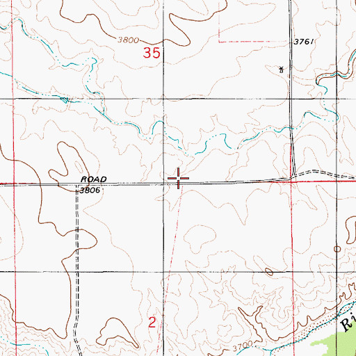 Topographic Map of Manke Reservoir, WY
