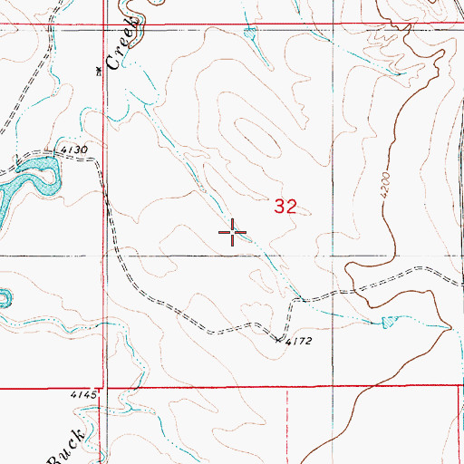 Topographic Map of Clark Number 1 Dam, WY