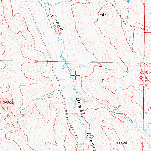 Topographic Map of Rattlesnake Number 1 Dam, WY
