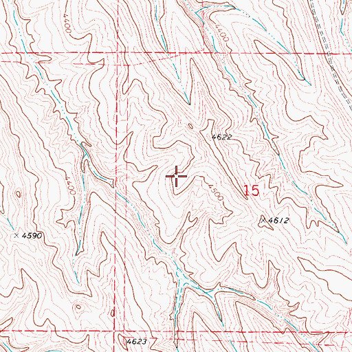 Topographic Map of West Dam, WY