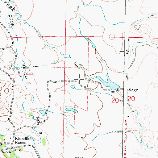 Topographic Map of Tass Reservoir, WY