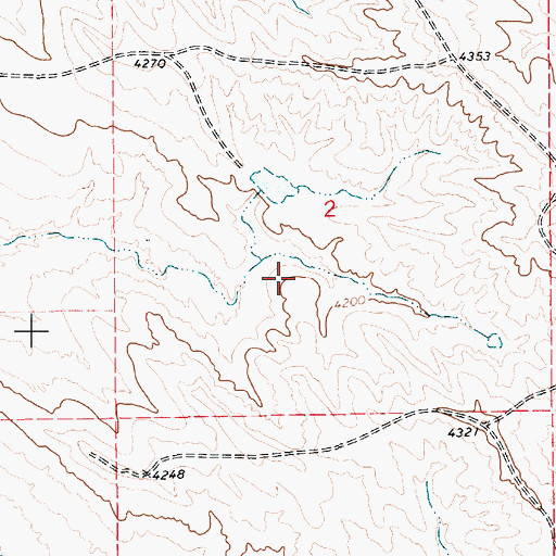 Topographic Map of Griswold Number 1 Dam, WY