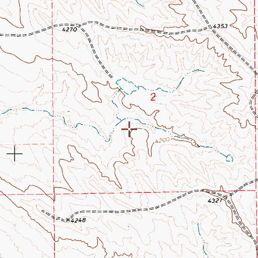 Topographic Map of Griswold Number 1 Reservoir, WY