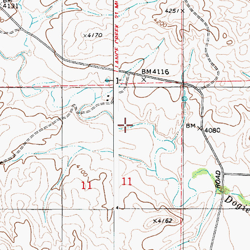 Topographic Map of Johnston Number 1 Dam, WY