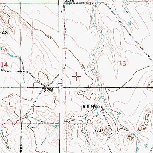 Topographic Map of Starvation Reservoir, WY