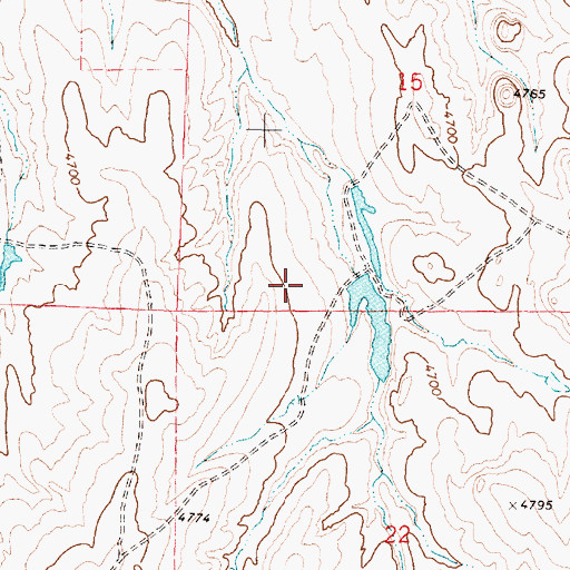 Topographic Map of Smith Number 1 Dam, WY