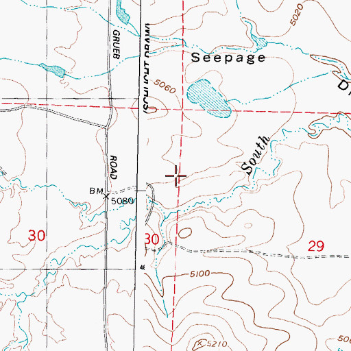 Topographic Map of Horn Reservoir, WY