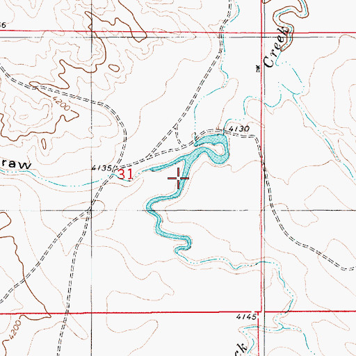 Topographic Map of Narrows Reservoir, WY