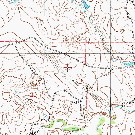 Topographic Map of Dixon Reservoir, WY