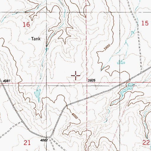 Topographic Map of Three Forks Dam, WY
