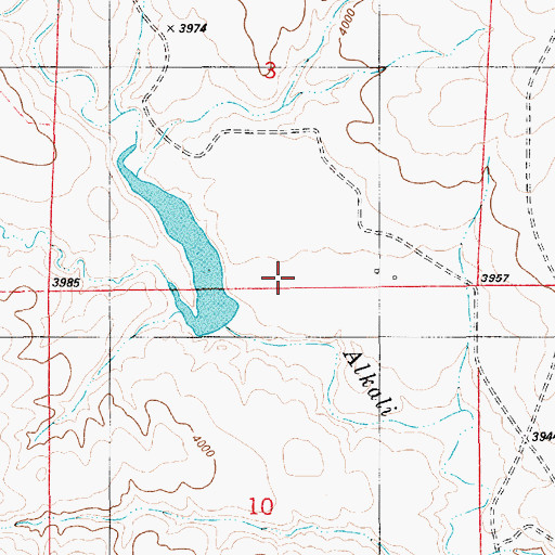 Topographic Map of Sedgwick Dam, WY