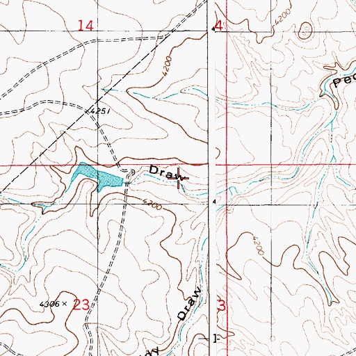 Topographic Map of Paddy Number 1 Dam, WY