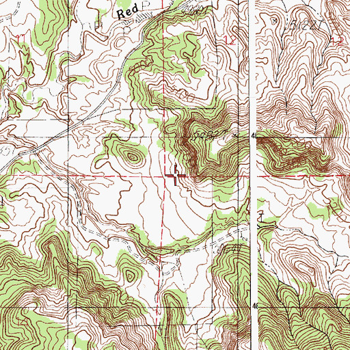 Topographic Map of Perino Dam, WY