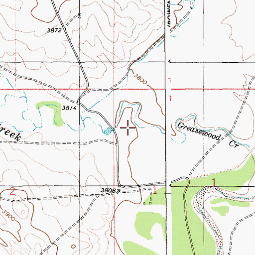 Topographic Map of C Zimmerman Reservoir Number 1, WY