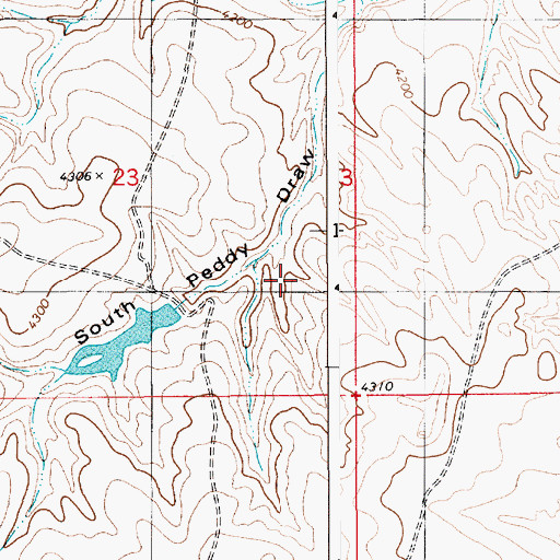 Topographic Map of Paddy Number 2 Dam, WY