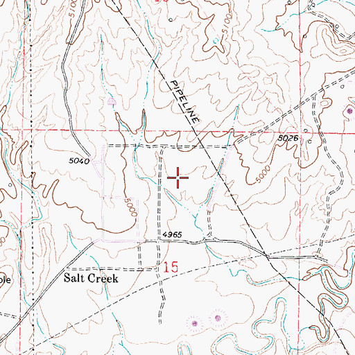 Topographic Map of Snyder Reservoir, WY