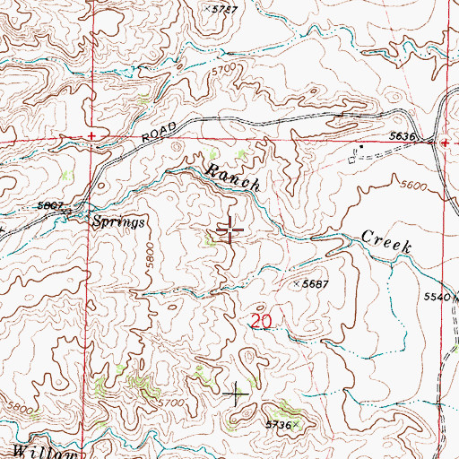 Topographic Map of Neff Reservoir, WY