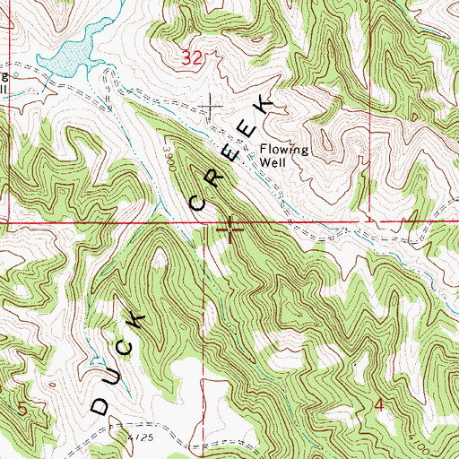 Topographic Map of Wilks Dam, WY