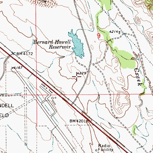 Topographic Map of Mary Ellen Dam, WY