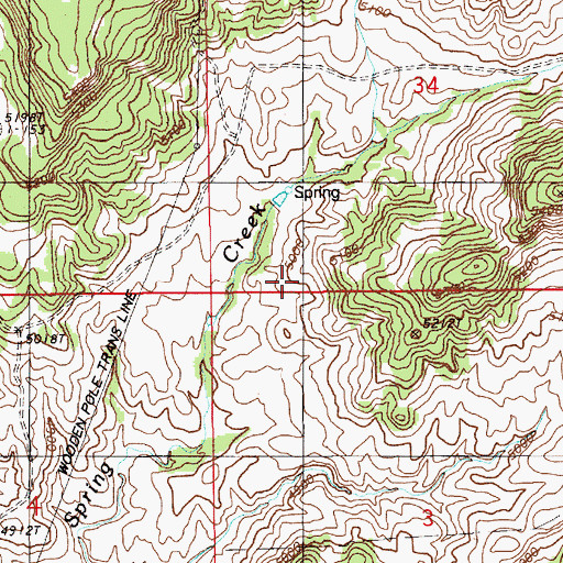 Topographic Map of Edwards Number 3 Dam, WY