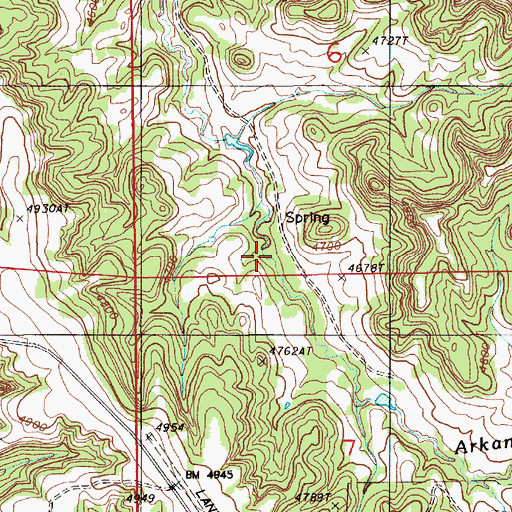 Topographic Map of Yakju Dam, WY