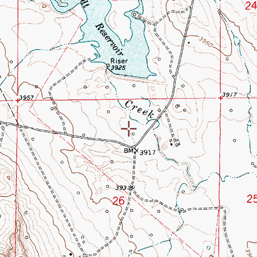 Topographic Map of Klodt Dam, WY