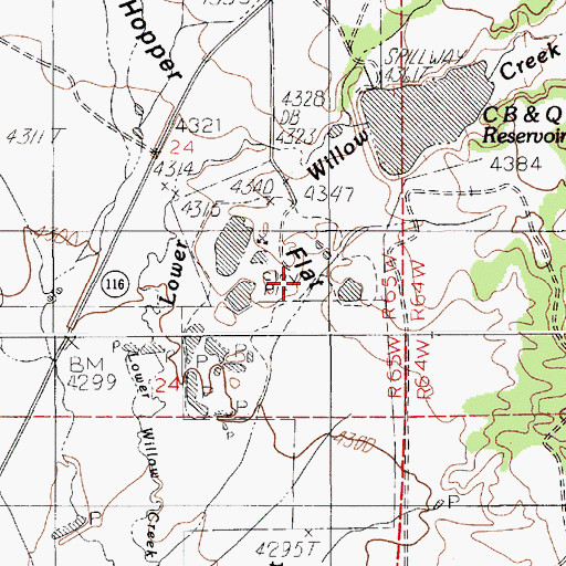 Topographic Map of Upton Dam, WY