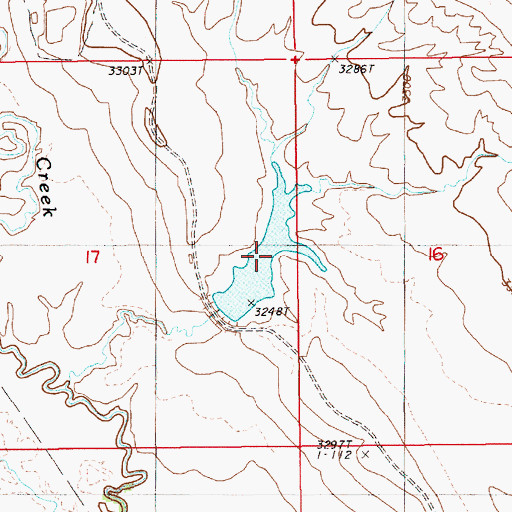 Topographic Map of Havens Reservoir, WY
