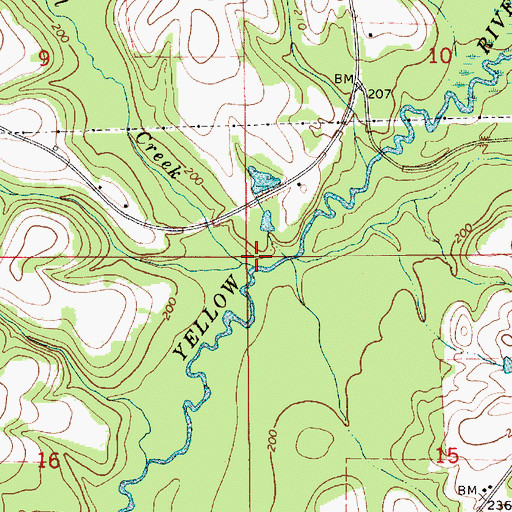 Topographic Map of Taylor Mill Creek, AL