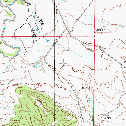 Topographic Map of H L Dam, WY