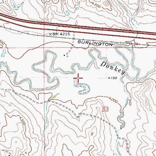 Topographic Map of Cox Dam, WY